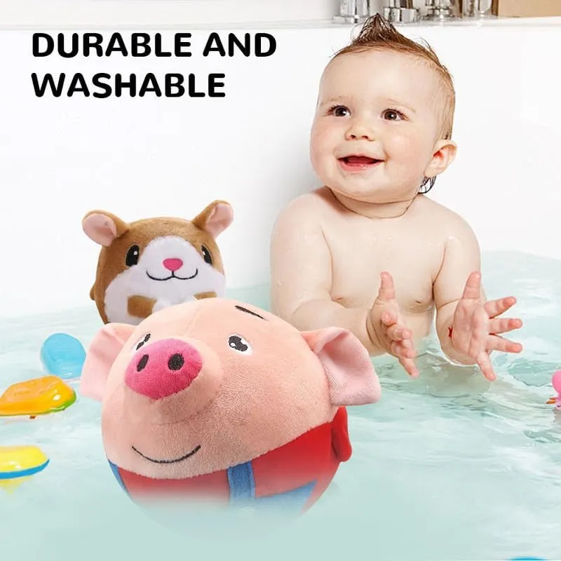 Active Moving Pet Plush Toy, 2025 New Squeaky Plush Mobile Dog Ball, Interactive Electronic Puppy Toy, Washable Pet Ball Mobile Toy with Recording and Music Mode(Dog)