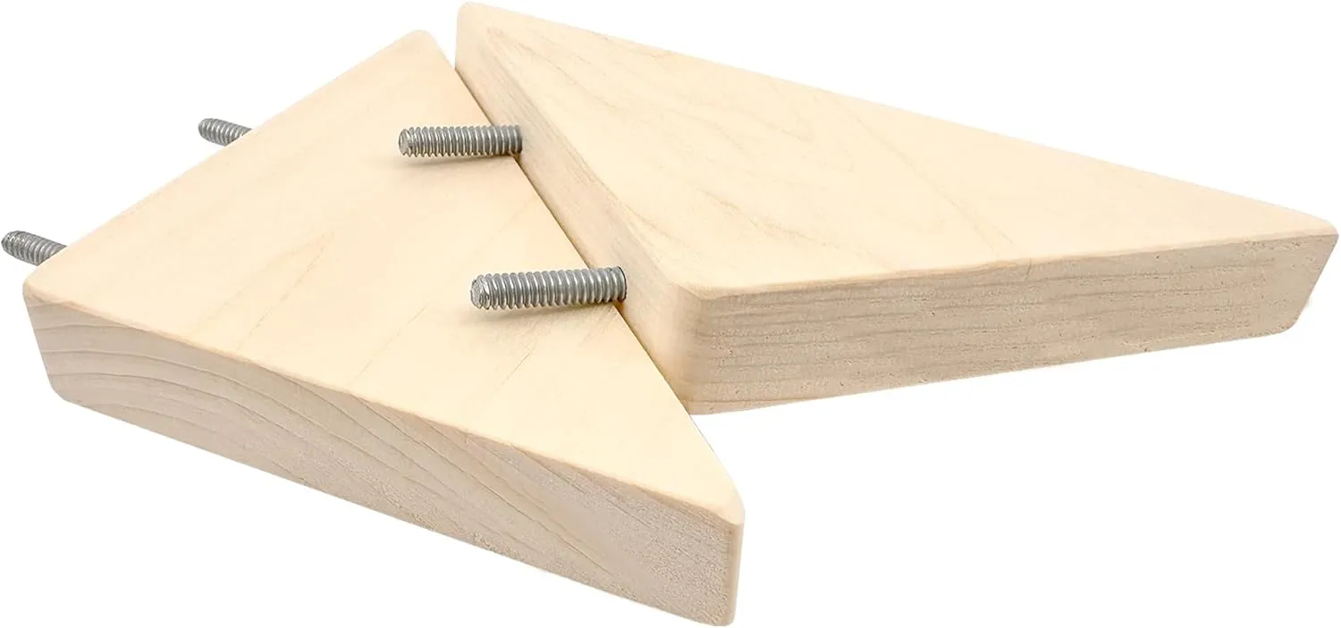 Aspen M Wood Support Ledge [2 Pack] for Chinchilla, Hamster, Rat, Bird, Rabbit