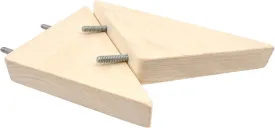 Aspen M Wood Support Ledge [2 Pack] for Chinchilla, Hamster, Rat, Bird, Rabbit
