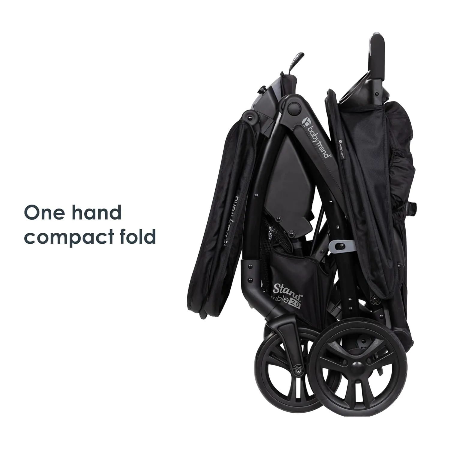 Baby Trend Sit N' Stand Double 2.0 Stroller, Dash Black
