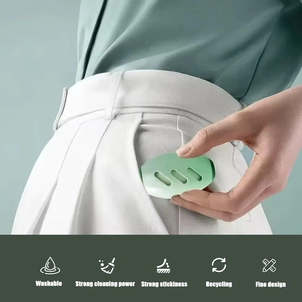 Blinksify Pet Hair Remover, Blinksify Reusable Pet Fur Collector, Blinksify Reusable Lint Roller for Clothes, Washable Lint Roller Ball, Portable Lint Ball Remover, Extra Sticky Roller(2*Green)