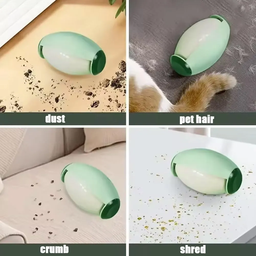 Blinksify Pet Hair Remover, Blinksify Reusable Pet Fur Collector, Blinksify Reusable Lint Roller for Clothes, Washable Lint Roller Ball, Portable Lint Ball Remover, Extra Sticky Roller(2*Green)