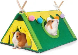 Guinea Pig Hideout, Small Animal Houses and Habitats, Guinea Pig Tent Tunnel Cages for Guinea Pigs, Hamster, Rats, Bunny and Other Small Animals, Guinea Pig Cages Accessories Tube Toys