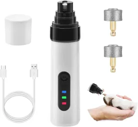 Heusom Silent Groom Pro Nail Grinder, Heusom Dog Nail Trimmer, Rechargeable USB Charging Pet Nail Grinder, Pet Paws Grooming Smoothing Tool for Dogs and Cats (1 Pcs)
