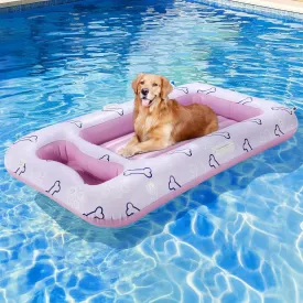 HeySplash Dog Floats for Pool, Inflatable Pool Floats for Small, Medium and Large Dogs, Pet Pool Float Built-in Area for Snacks and Toys, Dog Float for Outdoor Lake Pool Pet Water Park, Travel