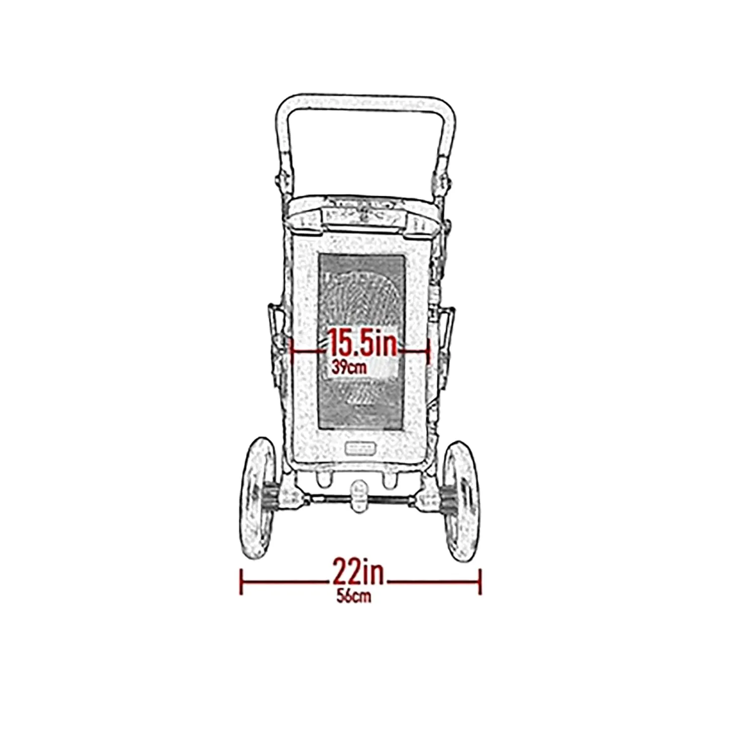 Pet Gear NO-Zip Pet Stroller with Dual Entry, Push Button Zipperless Entry for Single or Multiple Dogs/Cats, Pet Can Easily Walk in/Out, No Need to Lift Pet, Gel-Filled Tires, Pebble