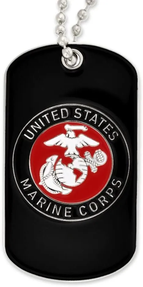 PinMart Officially Licensed U.S.M.C. Dog Tag - Engravable