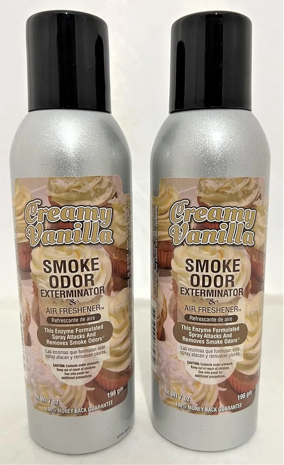 Smoke Odor Exterminator 7oz Large Spray - Creamy Vanilla (Pack of 2)